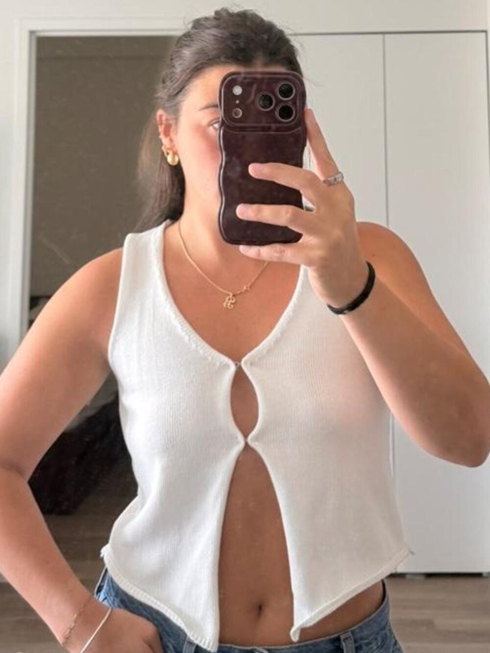 Women's White Vest